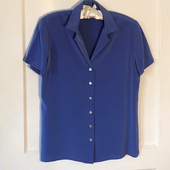 Liz Claiborne Tops - Liz Claiborne Royal Blue Button-Down Shirt